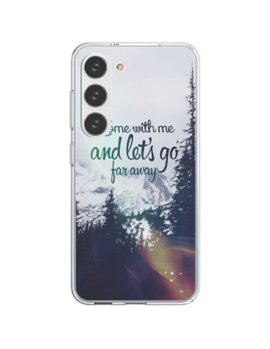 Samsung Galaxy S23 5G Case Let's Go Far Away Snow - Eleaxart