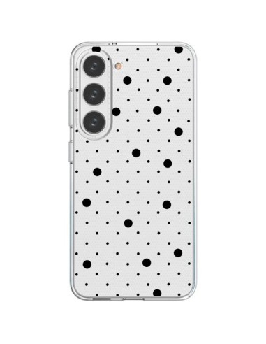 Cover Samsung Galaxy S23 5G Punti Nero Trasparente - Project M