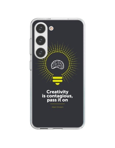 Cover Samsung Galaxy S23 5G Creativity is contagious, Einstein - Shop Gasoline