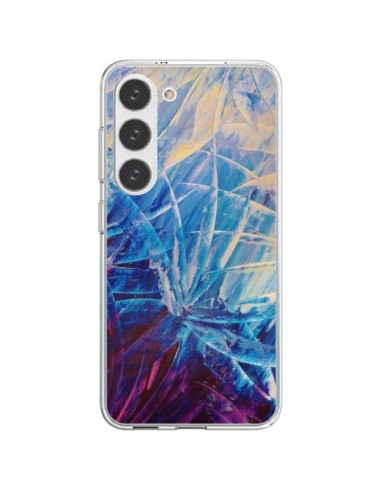 Samsung Galaxy S23 5G Case Flowers Purple françaises - Ebi Emporium