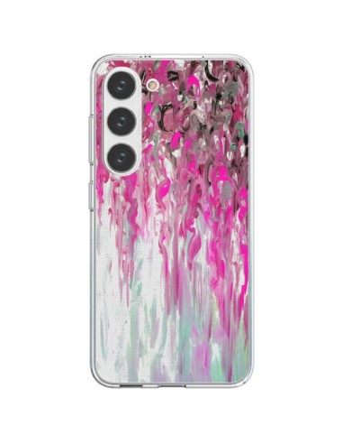 Coque Samsung Galaxy S23 5G Tempête Rose Transparente - Ebi Emporium