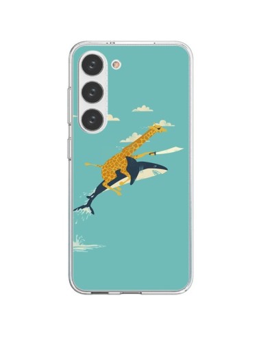 Samsung Galaxy S23 5G Case Giraffe Shark Flying - Jay Fleck