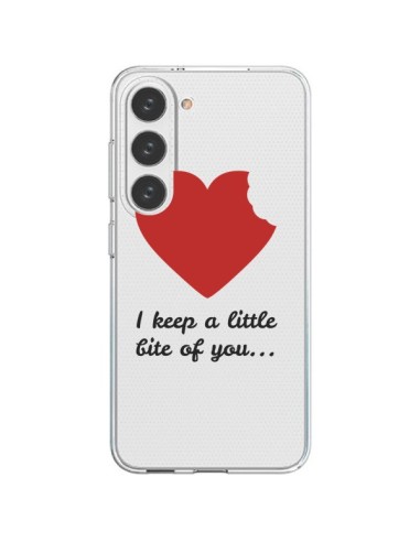 Samsung Galaxy S23 5G Case I keep a little bite of you Love Heart Clear - Julien Martinez