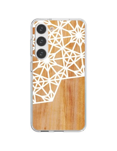 Cover Samsung Galaxy S23 5G Frozen Stars Stelle Legno Azteque Aztec Tribal - Jenny Mhairi