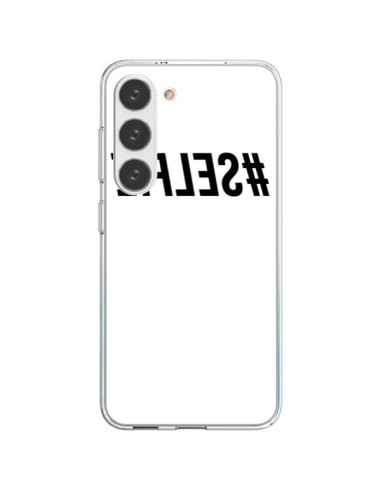 Cover Samsung Galaxy S23 5G Hashtag Selfie Nero Rovesciato - Jonathan Perez