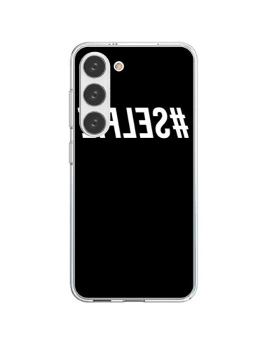 Coque Samsung Galaxy S23 5G Hashtag Selfie Blanc Inversé - Jonathan Perez