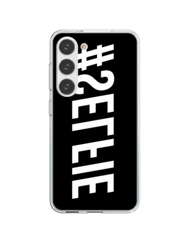 Cover Samsung Galaxy S23 5G Hashtag Selfie Bianco Rovesciato Orizzontale - Jonathan Perez