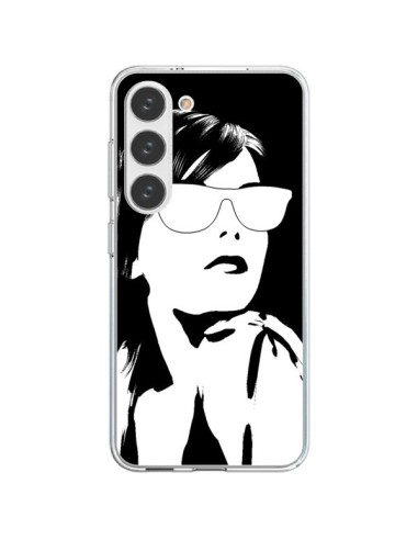 Cover Samsung Galaxy S23 5G Ragazza Occhiali Bianco - Jonathan Perez