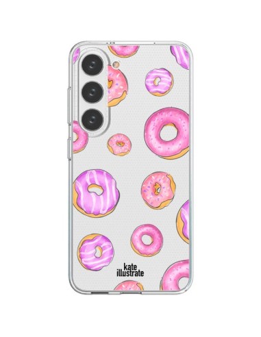 Cover Samsung Galaxy S23 5G Ciambelle Rosa Trasparente - kateillustrate