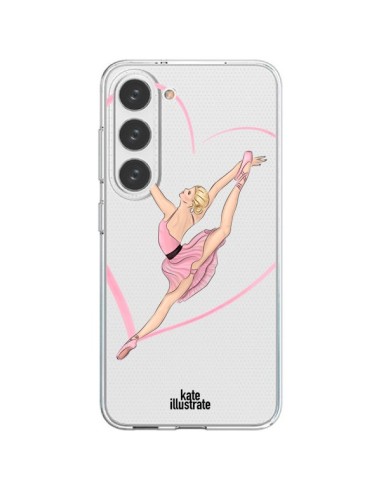 Coque Samsung Galaxy S23 5G Ballerina Jump In The Air Ballerine Danseuse Transparente - kateillustrate