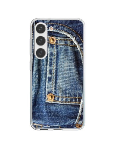 Cover Samsung Galaxy S23 5G Jean Blu Vintage - Laetitia