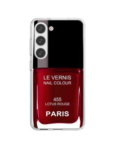 Cover Samsung Galaxy S23 5G Smalto Paris Lotus Rosso - Laetitia