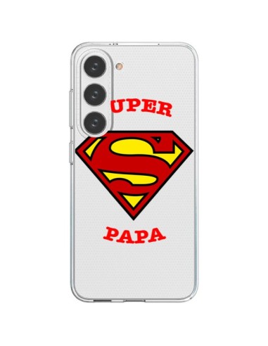 Coque Samsung Galaxy S23 5G Super Papa Transparente - Laetitia