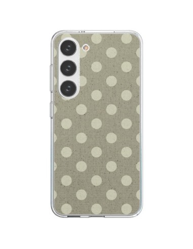 Coque Samsung Galaxy S23 5G Pois Polka Camel - Mary Nesrala