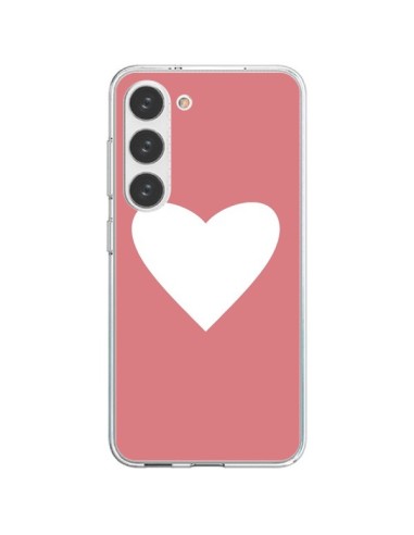 Cover Samsung Galaxy S23 5G Cuore Corallo - Mary Nesrala