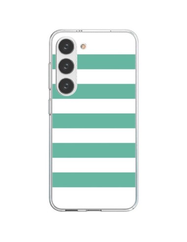 Cover Samsung Galaxy S23 5G Bande Verde Menta - Mary Nesrala