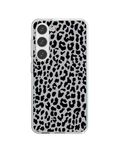 Cover Samsung Galaxy S23 5G Leopardo Grigio Neon - Mary Nesrala