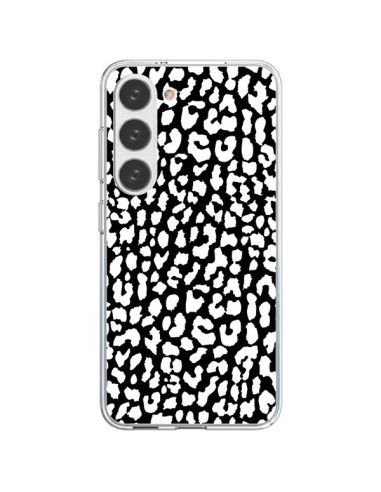 Cover Samsung Galaxy S23 5G Leopardo Bianco e Nero - Mary Nesrala