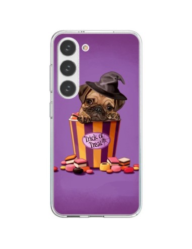 Cover Samsung Galaxy S23 5G Cane Halloween Strega Bonbon - Maryline Cazenave