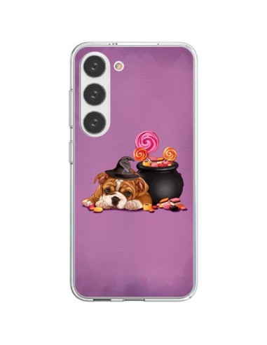 Samsung Galaxy S23 5G Case Dog Halloween Strega Calderone Bonbon - Maryline Cazenave