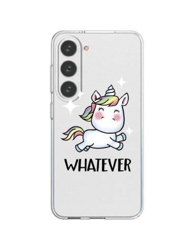 Cover Samsung Galaxy S23 5G Unicorno Whatever Trasparente - Maryline Cazenave