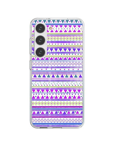 Cover Samsung Galaxy S23 5G Bandana Viola Azteco - Monica Martinez