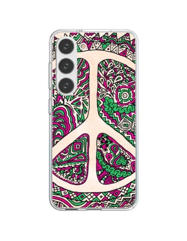 Coque Samsung Galaxy S23 5G Peace and Love Azteque Vainilla - Maximilian San