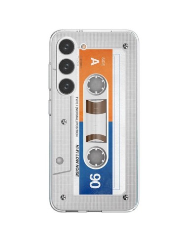 Cover Samsung Galaxy S23 5G Bianco Cassette K7 - Maximilian San