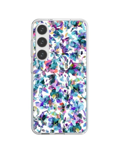 Cover Samsung Galaxy S23 5G Aquatic Fiori Blu - Ninola Design