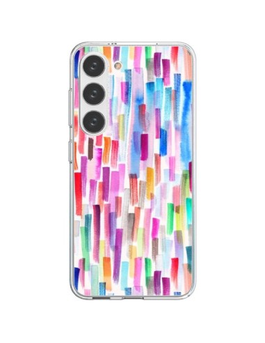 Samsung Galaxy S23 5G Case Colorful Brushstrokes Multicolor - Ninola Design