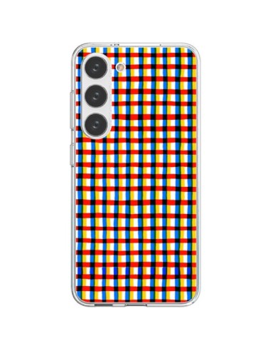 Cover Samsung Galaxy S23 5G Crossed Eyes Lines Rosso - Ninola Design