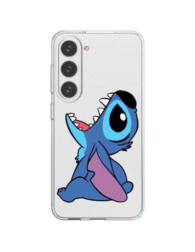 Cover Samsung Galaxy S23 5G Stitch di Lilo e Stitch Trasparente