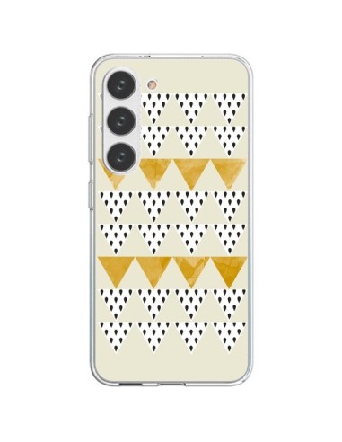 Cover Samsung Galaxy S23 5G Triangoli Oro - Pura Vida