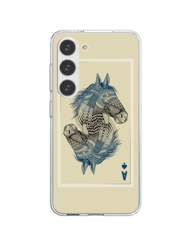 Coque Samsung Galaxy S23 5G Cheval Carte Jeu Horse As - Rachel Caldwell