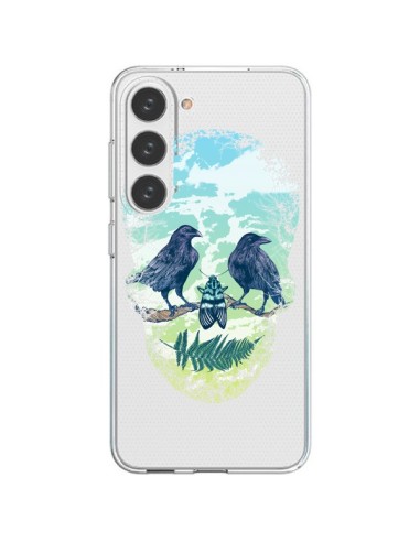 Cover Samsung Galaxy S23 5G Teschio Natura Trasparente - Rachel Caldwell