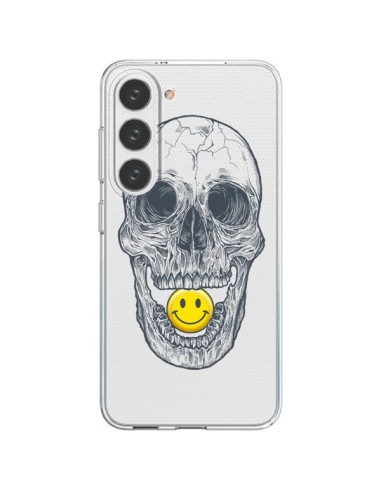 Cover Samsung Galaxy S23 5G Teschio Sorriso Trasparente - Rachel Caldwell