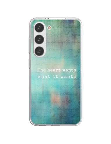 Samsung Galaxy S23 5G Case The heart wants what it wants Heart - Sylvia Cook