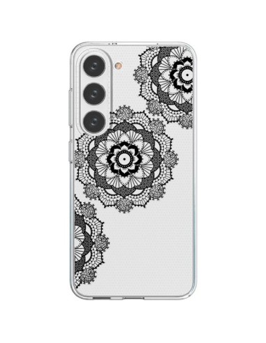 Cover Samsung Galaxy S23 5G Triplo Mandala Nero Black Trasparente - Sylvia Cook