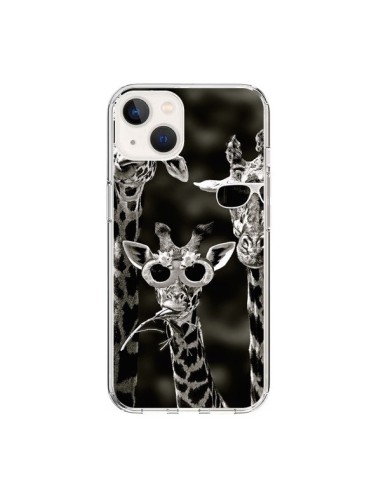 Coque iPhone 15 Girafe Swag Lunettes Familiy Giraffe - Asano Yamazaki