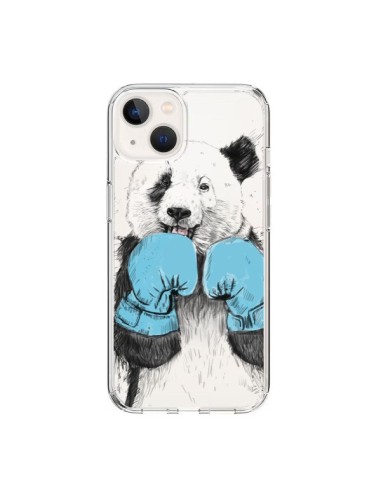 Coque iPhone 15 Winner Panda Gagnant Transparente - Balazs Solti