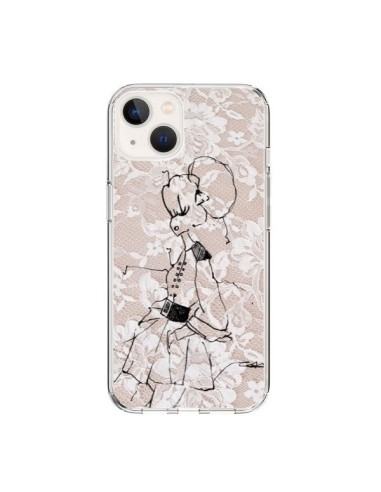 Cover iPhone 15 Bozza Donna Pizzo Fashion Mode - Cécile