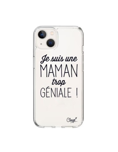 Cover iPhone 15 Sono una Mamma Geniale Trasparente - Chapo