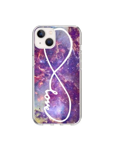 Coque iPhone 15 Love Forever Infini Galaxy - Eleaxart