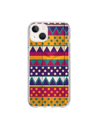 Coque iPhone 15 Mexican Triangle Aztec Azteque - Eleaxart