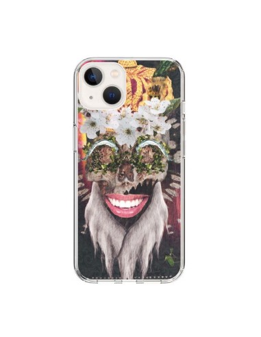 Cover iPhone 15 My Best Costume Roi King Monkey Singe Couronne - Eleaxart