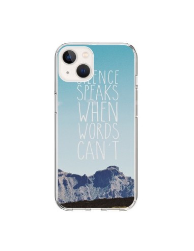 iPhone 15 Case Silence speaks when words can't Landscape - Eleaxart