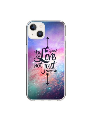 Cover iPhone 15 I want to live Voglio Vivere - Eleaxart