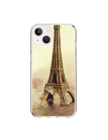 Cover iPhone 15 Tour Eiffel Vintage - Irene Sneddon