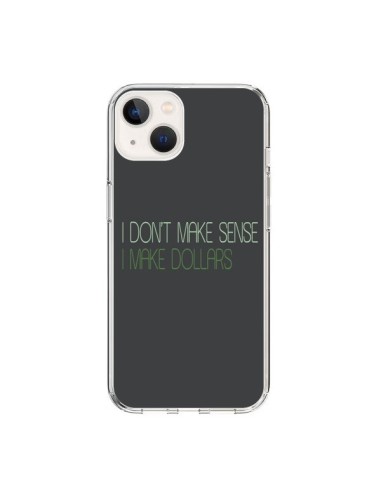 Cover iPhone 15 I don't make sense, I make Dollars, Grigio - Shop Gasoline