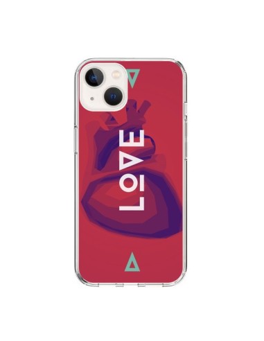 Coque iPhone 15 Love Coeur Triangle Amour - Javier Martinez